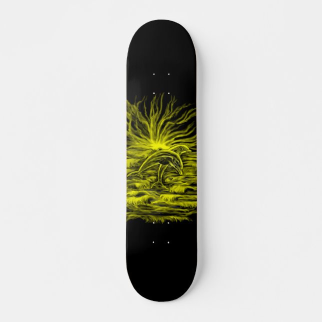 Dolphin-Paar im Sonnenschein Skateboard (Vorne)