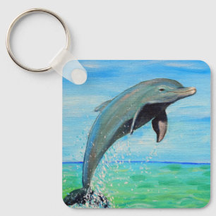 Dolphin Painting Schlüsselanhänger
