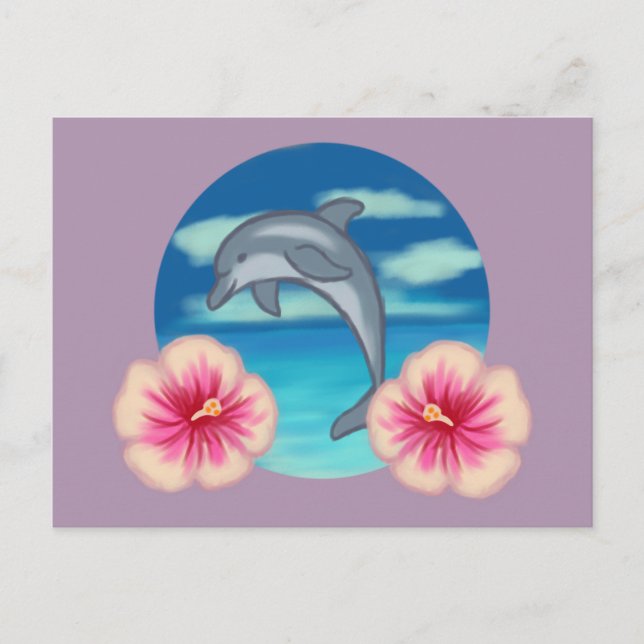Dolphin Paradise Postkarte (Vorderseite)