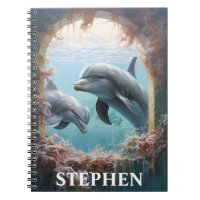 Dolphin Peeking Personalisiert