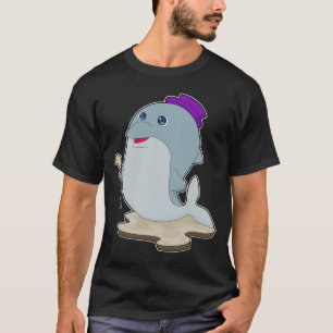 Dolphin Pensioner - Gehstock T-Shirt