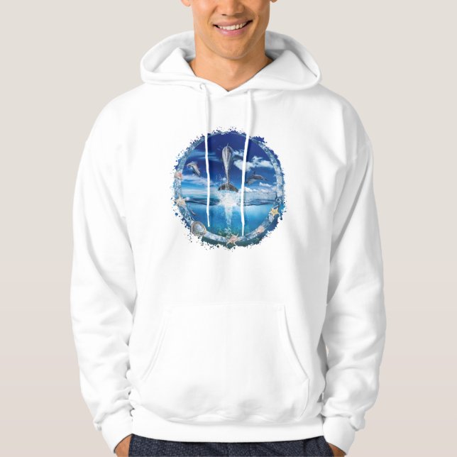 Dolphin Pod Cast Party Hoodie (Vorderseite)