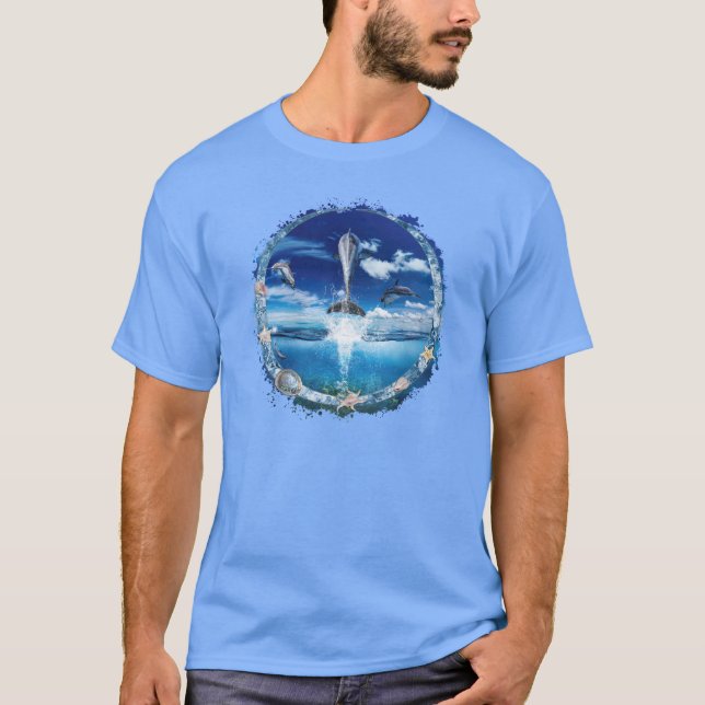 Dolphin Pod Cast Party T-Shirt (Vorderseite)