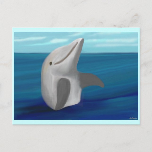 Dolphin Postkarte (Vorderseite)