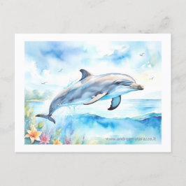 Dolphin Postkarte