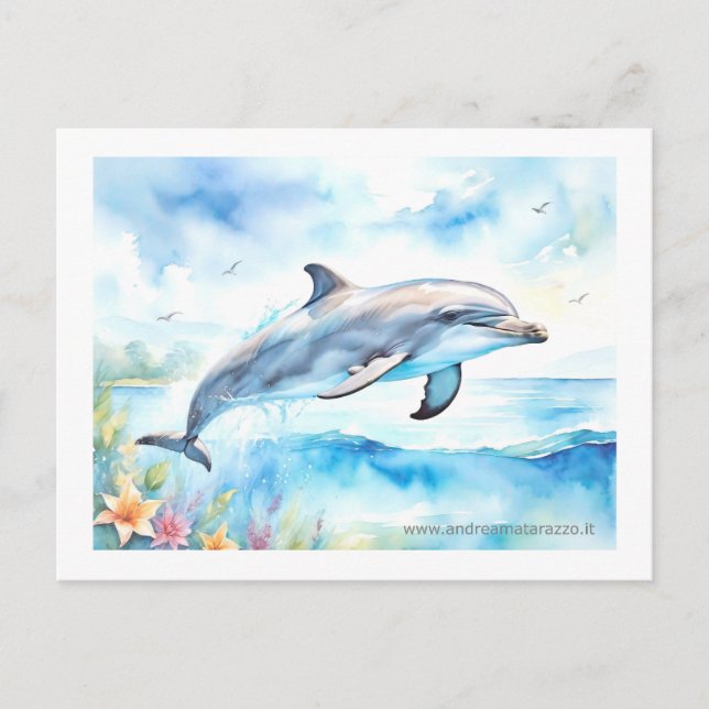 Dolphin Postkarte (Vorderseite)