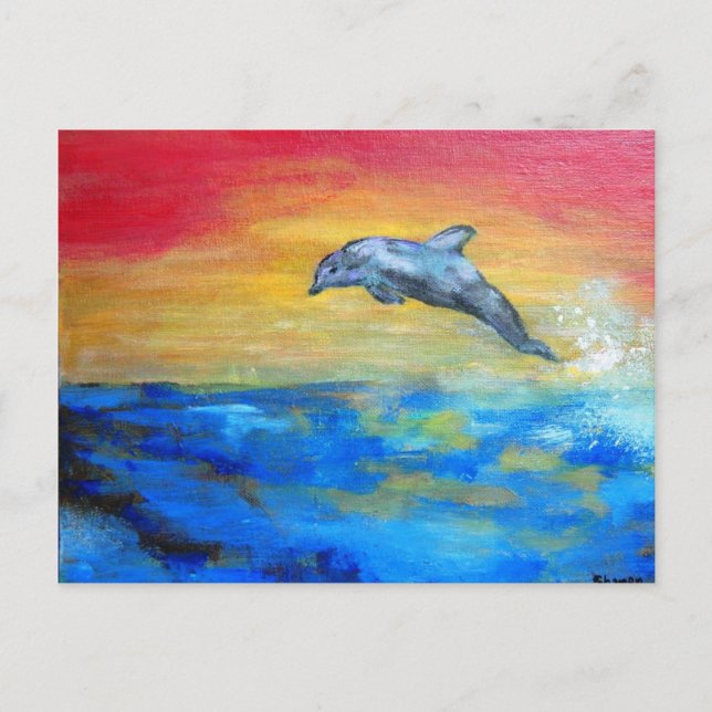 Dolphin Postkarte (Vorderseite)