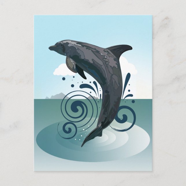 Dolphin Postkarte (Vorderseite)