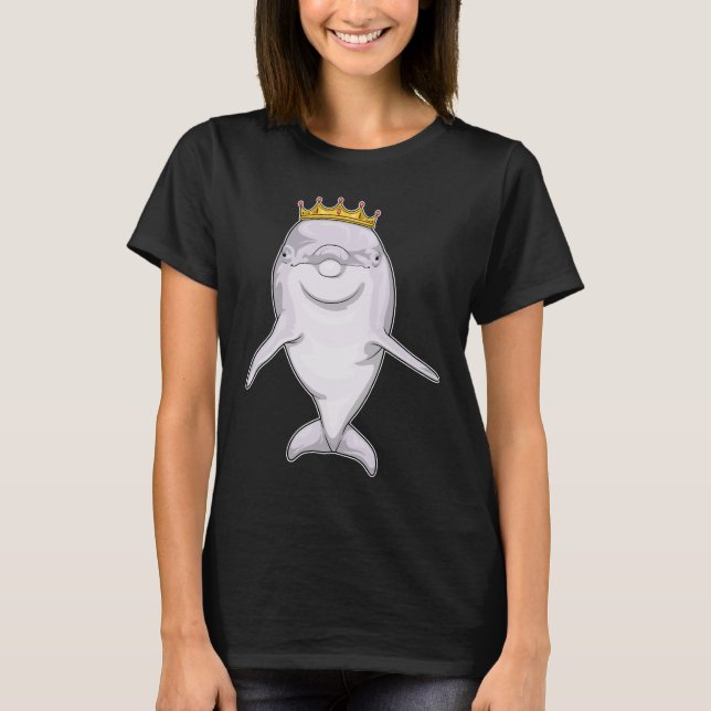 Dolphin Queen Crown T-Shirt (Vorderseite)