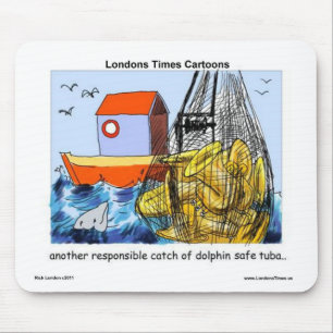 Dolphin-Safe Tuba Funny Gift T-Shirts Tasse & Kart Mousepad