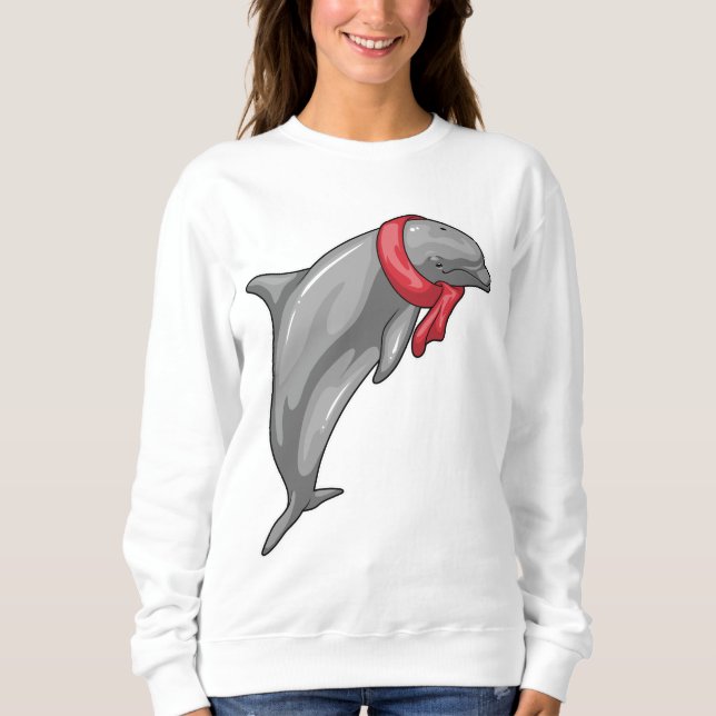 Dolphin Scarf Sweatshirt (Vorderseite)