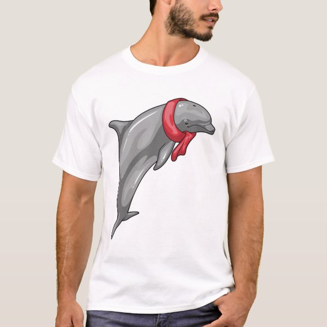 Dolphin Scarf T-Shirt (Vorderseite)