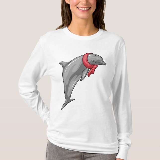 Dolphin Scarf T-Shirt (Vorderseite)