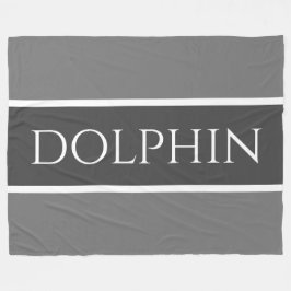DOLPHIN Sleek Hübsch zwei Tone Graue Streifen Fleecedecke