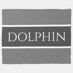 DOLPHIN Sleek Hübsch zwei Tone Graue Streifen Fleecedecke