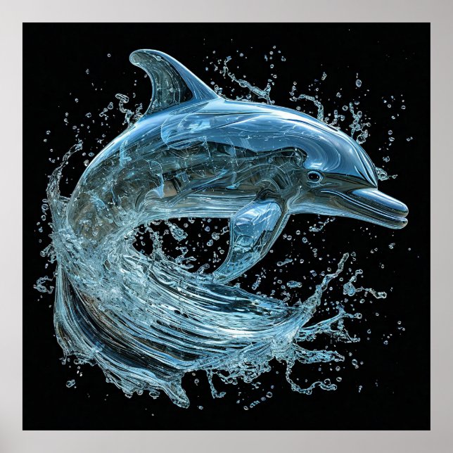 Dolphin Springart Poster (Vorne)