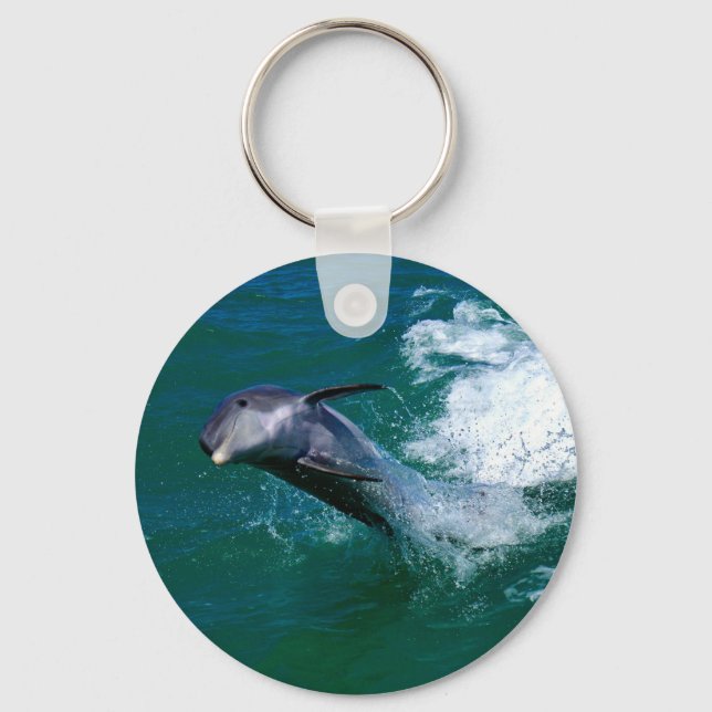 Dolphin Springen und Tanzen Schlüsselanhänger (Vorderseite)