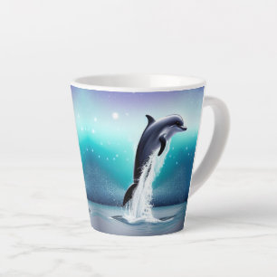 Dolphin springt im Ozean Milchtasse