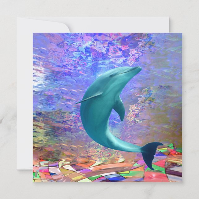 Dolphin Sunlight Karte (Vorderseite)