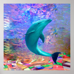Dolphin Sunlight Poster