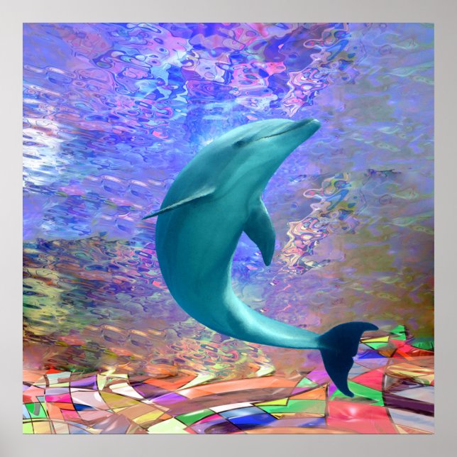 Dolphin Sunlight Poster (Vorne)