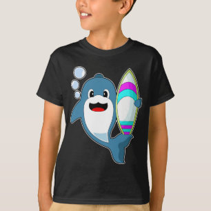 Dolphin Surfboard T-Shirt