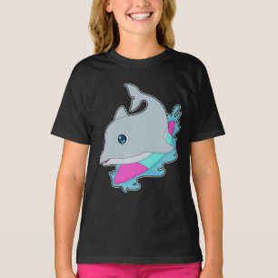 Dolphin Surfboard T-Shirt