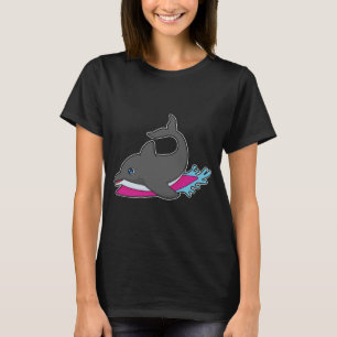 Dolphin Surfboard Wassersport T-Shirt