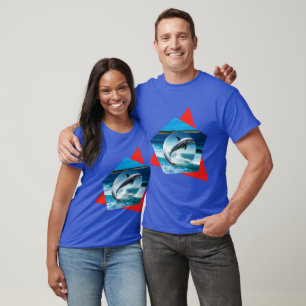Dolphin-Tanz auf den Wellen, Unisex-Hemd T-Shirt