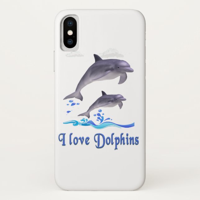 Dolphin-Telefongehäuse Case-Mate iPhone Hülle (Rückseite)