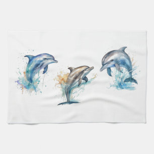 Dolphin Trio Geschirrtuch