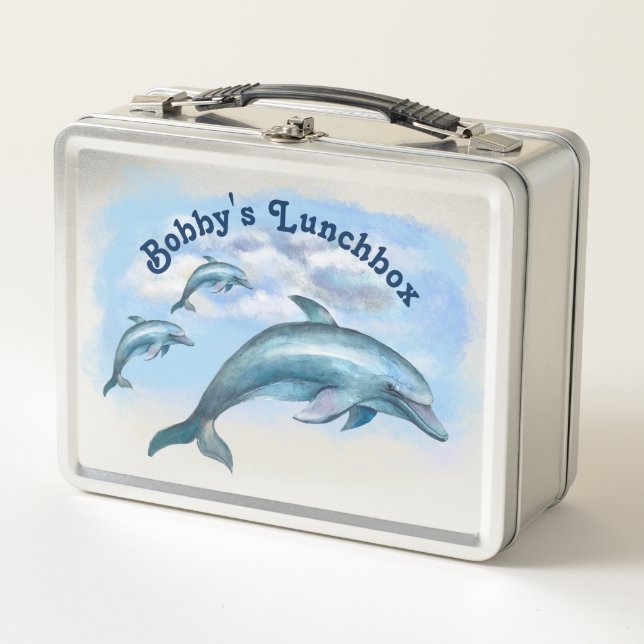 Dolphin Trio Metal Lunchbox (Vorderseite)