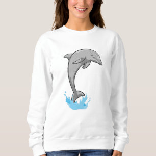 Dolphin über Wasser Sweatshirt