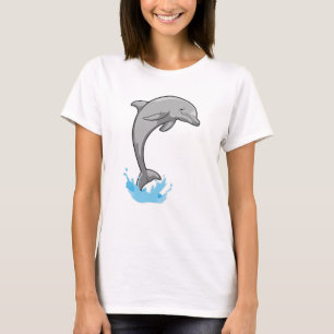 Dolphin über Wasser T-Shirt