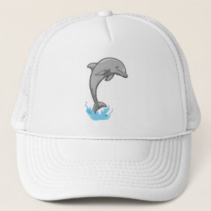 Dolphin über Wasser Truckerkappe