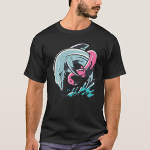 Dolphin und Flamingo Beach Tropical Urlaub T-Shirt