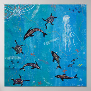 Dolphin und Turtle Dream Poster