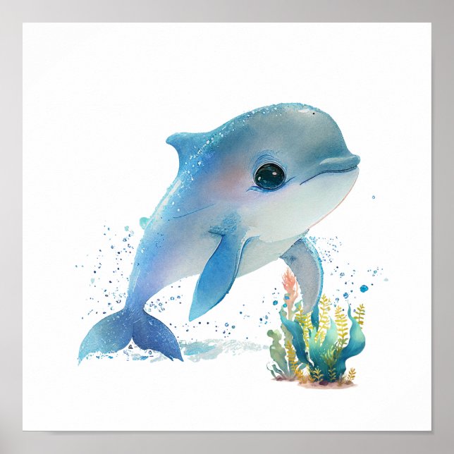 Dolphin Wall Art Poster (Vorne)