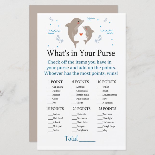 Dolphin Was ist in deinem Handschuhspiel? (Vorne/Hinten)