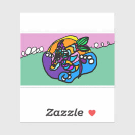 Dolphin wave aufkleber