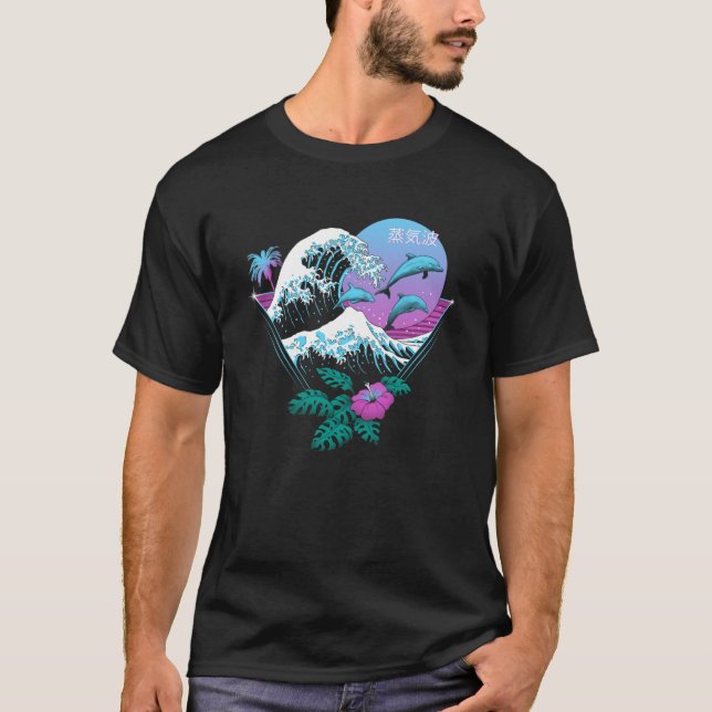 Dolphin Waves T-Shirt (Vorderseite)