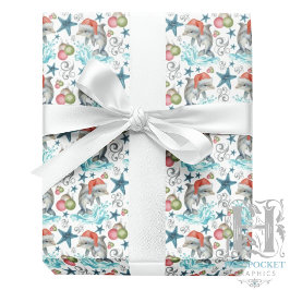 Dolphin Weihnachtswrapping Paper Geschenkpapier
