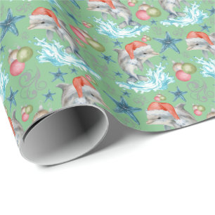 Dolphin Weihnachtswrapping Paper Geschenkpapier