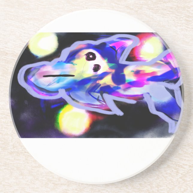 Dolphin-Welle Getränkeuntersetzer (Vorne)