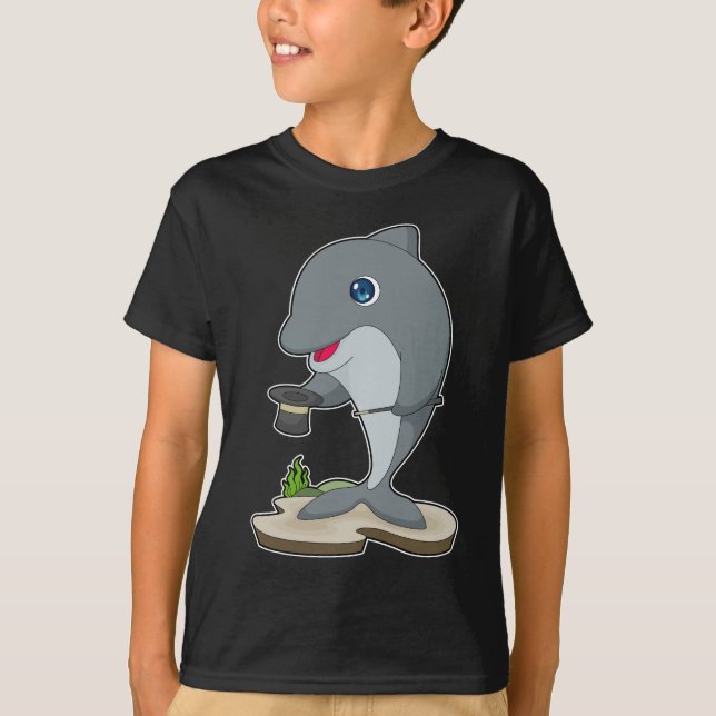 Dolphin Wizard Cylinder T-Shirt (Vorderseite)