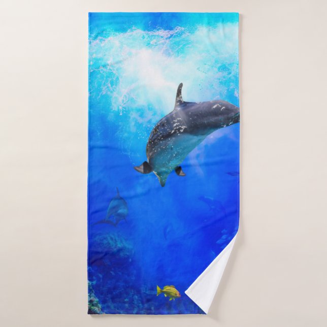 Dolphin World "WIND AUF DEM WASSER" Badehandtuch (Badehandtuch)