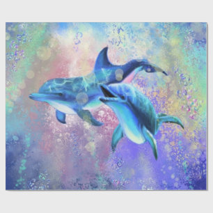 Dolphin Wrapping Paper Geschenk Geschenkpapier