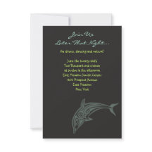 DOLPHINS Bat Mitzvah Party Card