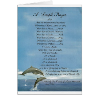 dolphins=pope francis=st francis SIMPLE PRAYER