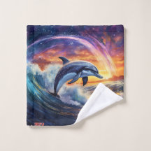 Dolphins Surfs Galaxy Design von Rich AMeN Gill